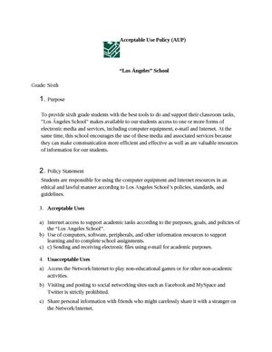 Sample Text - AU Policy