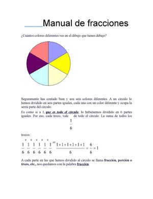 Manual de fracciones.