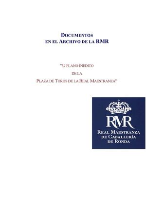 Documentos en el Archivo de la RMR nº2 noviembre 2013