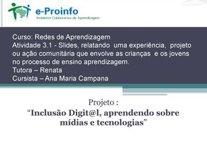 Relato Experiência/projeto envolvendo a EJA