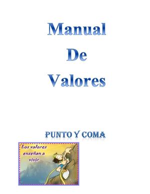 Manual de Valores