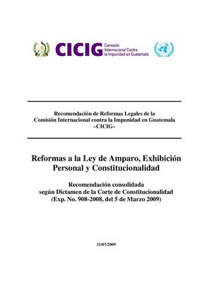 REFORMAS A LA LEY DE AMPARO