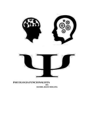 PSICOLOGÍA FUNCIONALISTA 