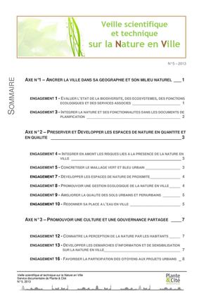 Bulletin de veille Nature En Ville_n 5_2013