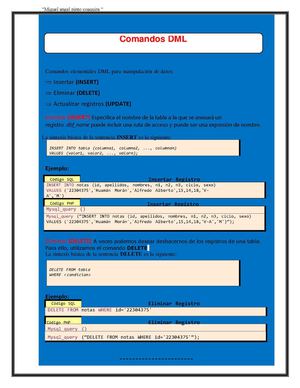 COMANDOS DML.