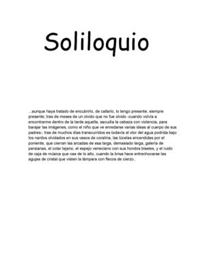 soliloquio 