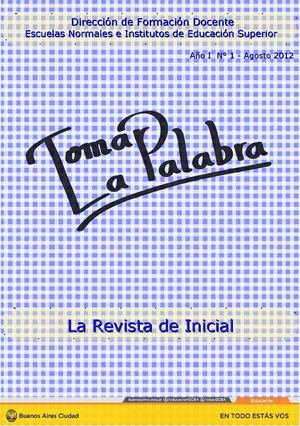 Tomar la palabra. Edición Nº1