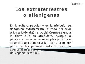 alienigenas o extraterrestres