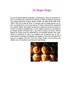 Documento chupa chups  pdf