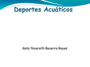 Deportes Acuaticos 
