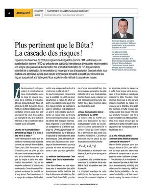 Plus pertinent que le Bêta ? La cascade des risques !