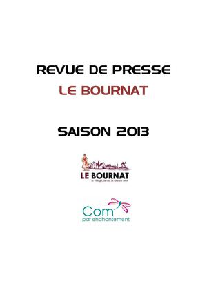 Revue de presse - Bournat