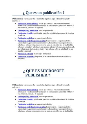 trabajo que es una publicacion