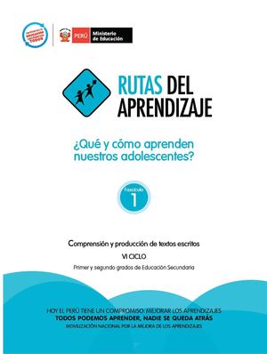 ruta de aprendizaje comunicacion secundaria