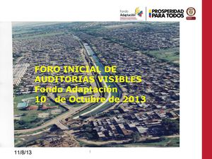 Fondo Adaptación - Foro Auditorias Visibles