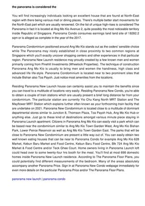 The Panorama is among the most renowned house which is recently available launching personalized housing tucked within Ang Mo Kio Avenue 2