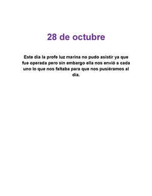 28 de octubre
