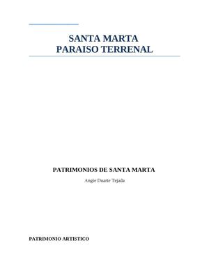 PATRIMONIOS DE SANTA MARTA