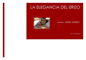 Reflexión sobre a lectura "La elegancia del erizo"