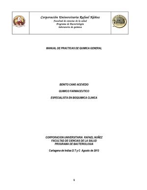 MANUAL DE LABORATORIO DE QUIMICA GENERAL