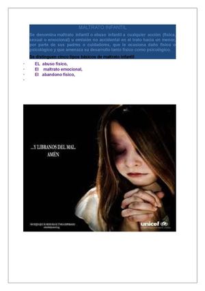 maltrato infantil