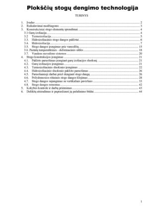 Plokščių stogų dengimo technologija