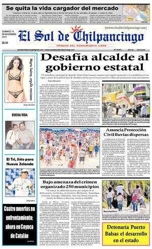 El Sol de Chilpancingo 10 Noviembre 2013