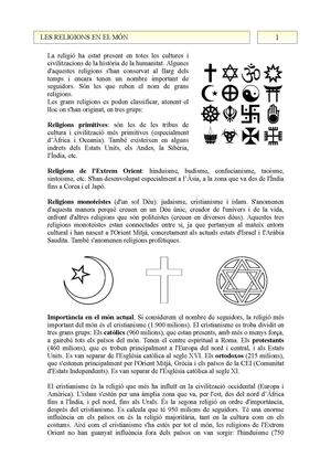 3.1. Les religions en el món