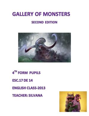 Gallery of monsters (2nd edition)