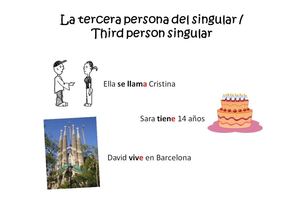 La tercera persona del singular