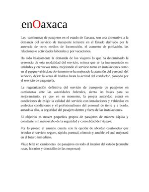 De Viaje en Oaxaca