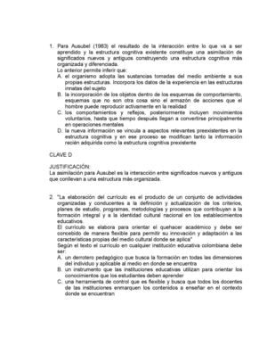 PREGUNTAS Y RESPUESTAS DE PEDAGOGÍA