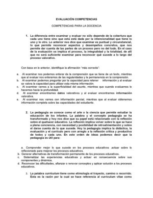 EVALUACIÓN COMPETENCIAS 1