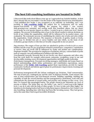 The best IAS coaching institutes are located in Delhi