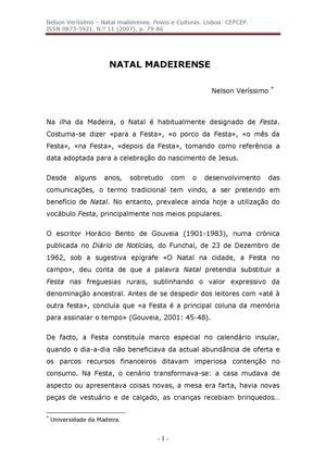 Natal madeirense - Nelson Veríssimo