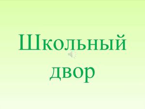 Школьный двор