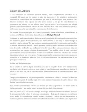 origen de la musica