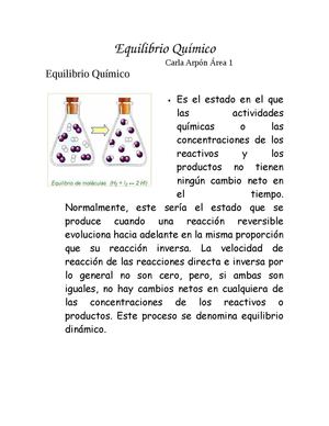 Equilibrio Quimico
