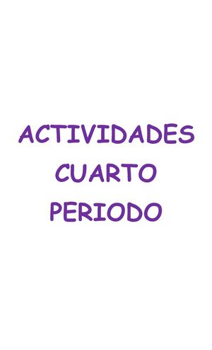 ACTIVIDADES CUARTO PERIODO 101 JM