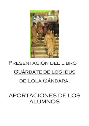 Leyendo "Guárdate de los Idus"