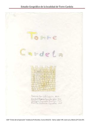 Estudio Geográfico del municipio de Torre Cardela