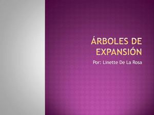 Árboles de expansión