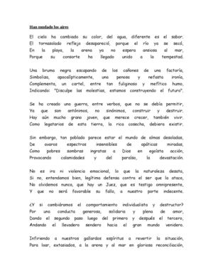 Han mudado los aires