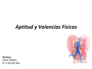 Aptitud y Valencias Físicas