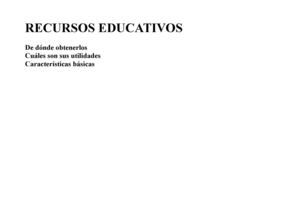 RECURSOS EDUCATIVOS PARA DOCENTES