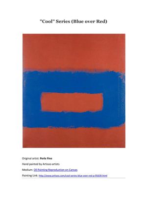 Cool Series (Blue over Red)--Artisoo