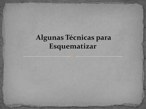 Técnicas para Esquematizar