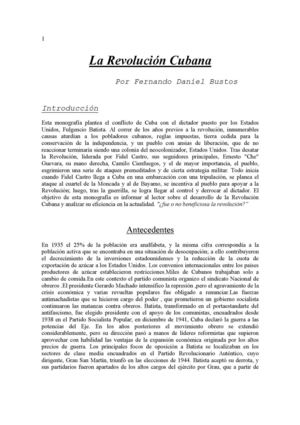 la revolucion de cuba