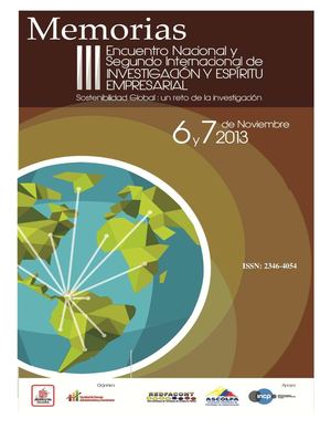 MEMORIAS III ENCUENTRO NACIONAL Y II INTERNACIONAL DE INVESTIGACIÓN