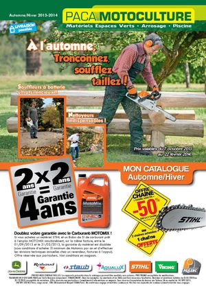 Catalogue Paca Motoculture Automne 2013